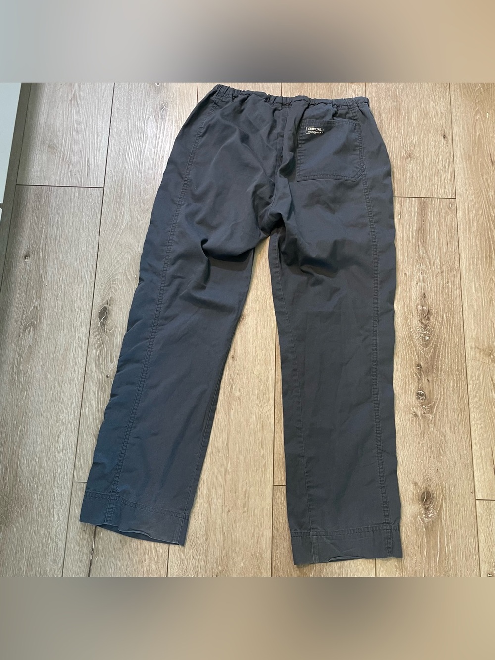 Cherokee Workwear Small Petite Scrub Pants - Charcoal Gray - Picture 2 of 5